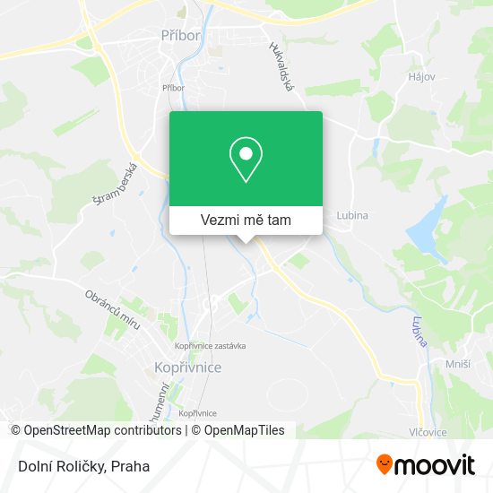 Dolní Roličky mapa