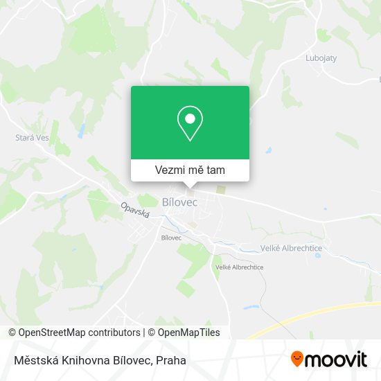 Městská Knihovna Bílovec mapa