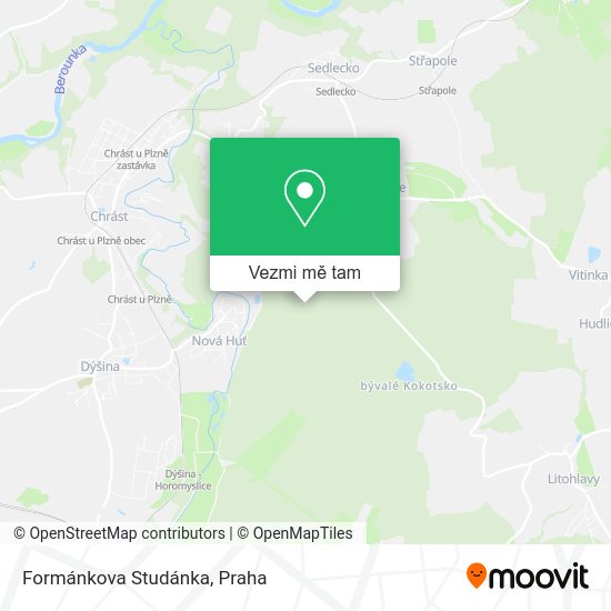 Formánkova Studánka mapa