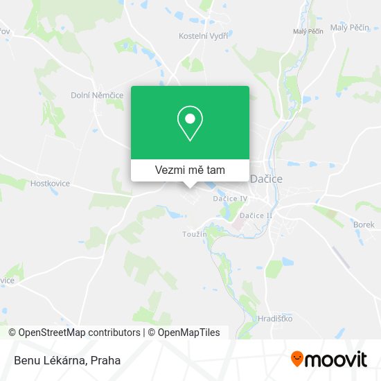 Benu Lékárna mapa