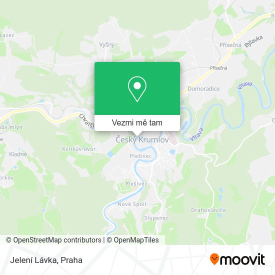 Jelení Lávka mapa