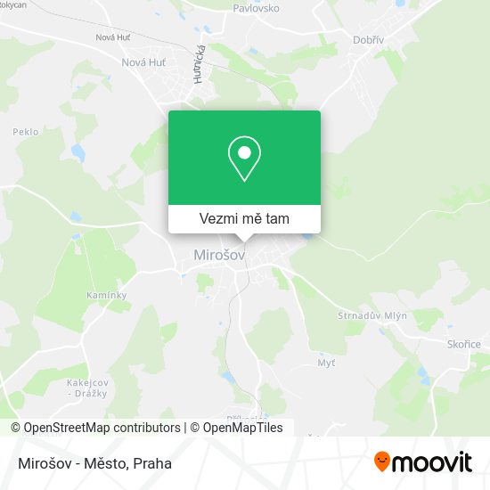 Mirošov - Město mapa