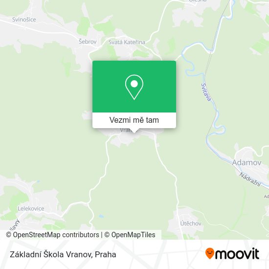 Základní Škola Vranov mapa