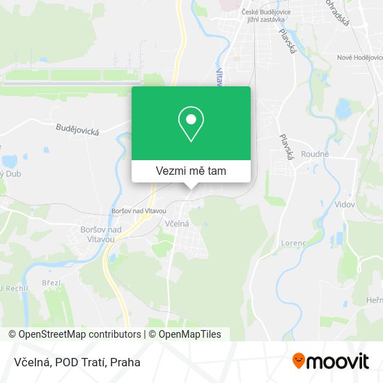 Včelná, POD Tratí mapa
