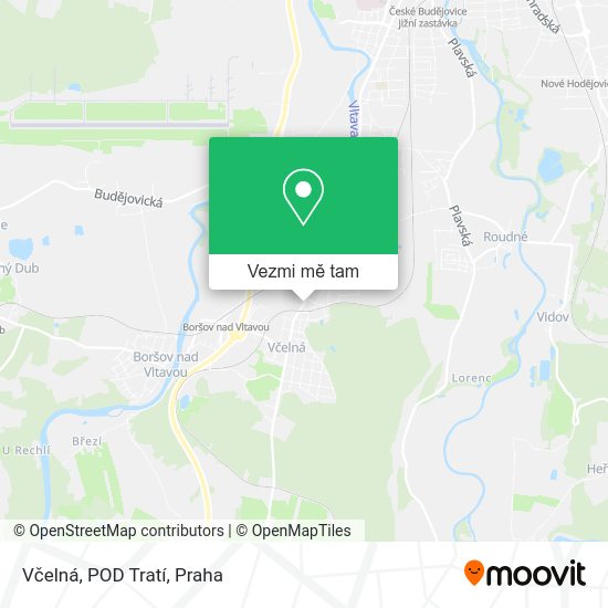 Včelná, POD Tratí mapa