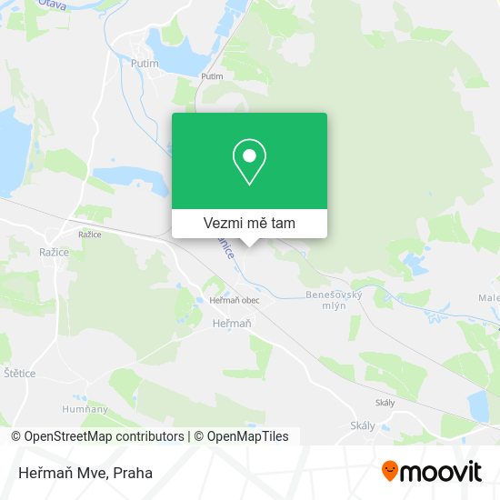 Heřmaň Mve mapa