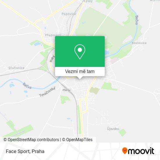 Face Sport mapa