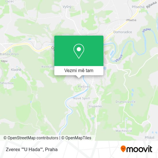 Zverex ""U Hada"" mapa