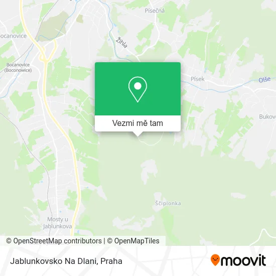 Jablunkovsko Na Dlani mapa