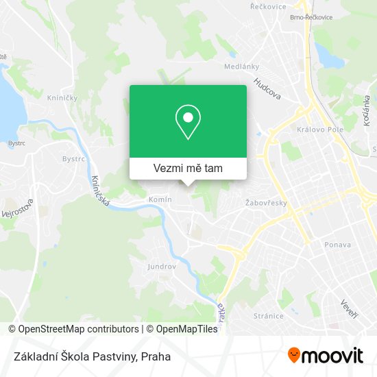 Základní Škola Pastviny mapa