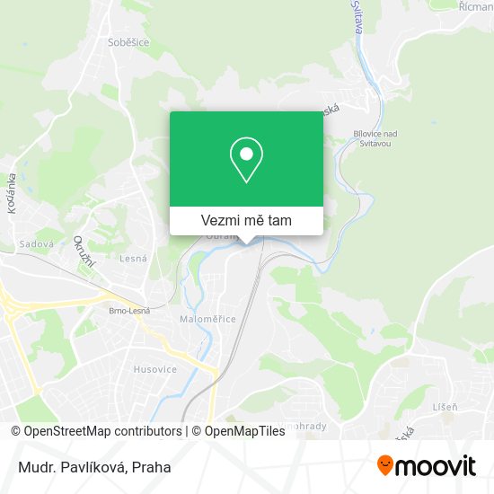 Mudr. Pavlíková mapa
