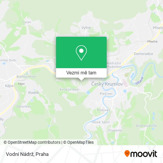 Vodní Nádrž mapa