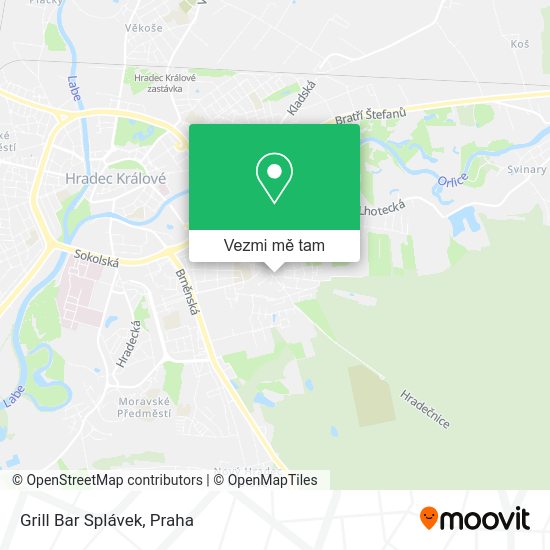 Grill Bar Splávek mapa