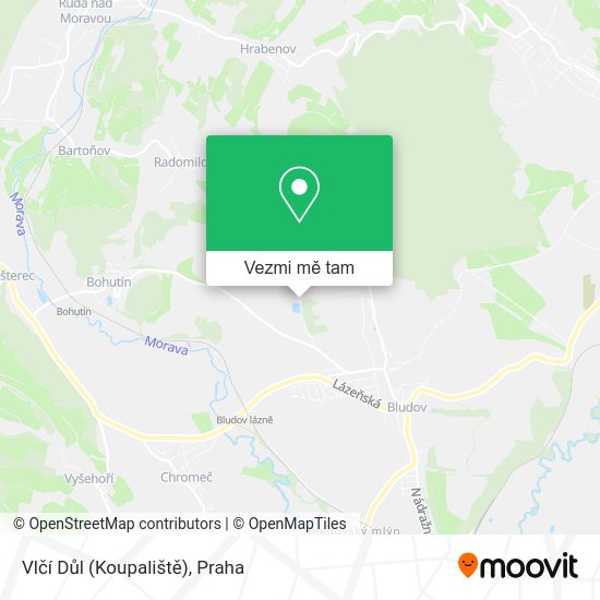 Vlčí Důl (Koupaliště) mapa