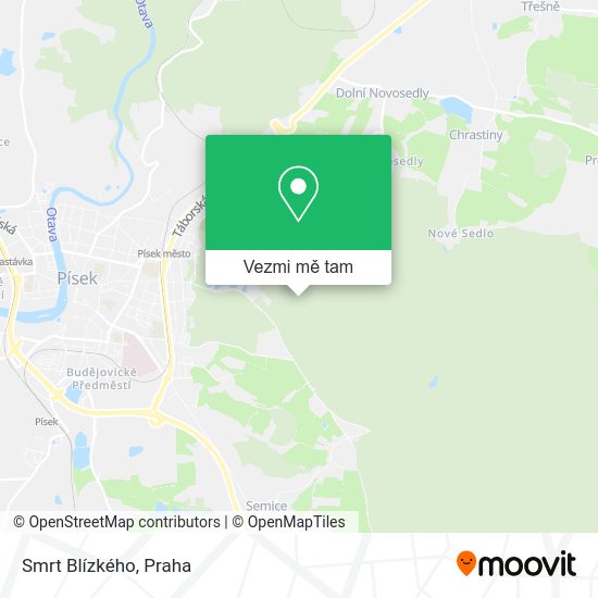 Smrt Blízkého mapa
