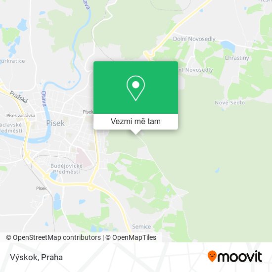 Výskok mapa