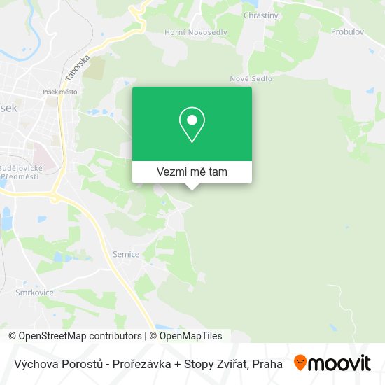 Výchova Porostů - Prořezávka + Stopy Zvířat mapa