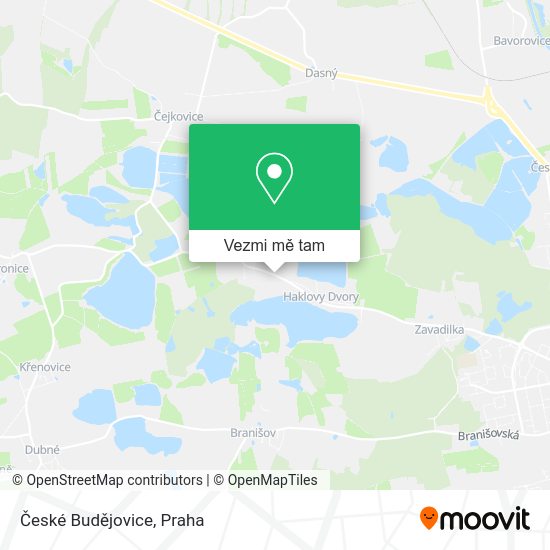 České Budějovice mapa