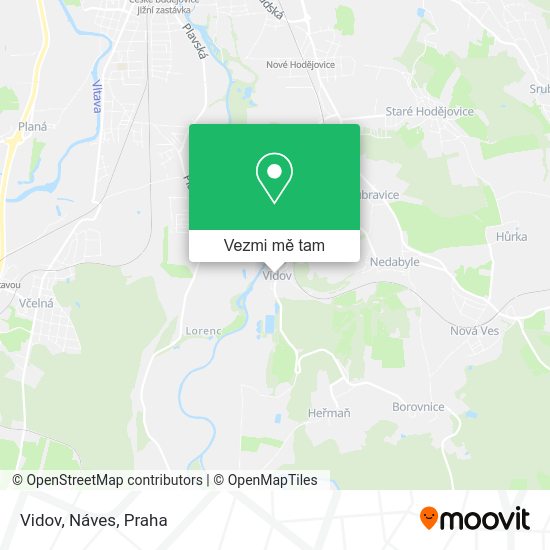 Vidov, Náves mapa