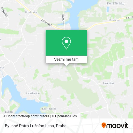 Bylinné Patro Lužního Lesa mapa