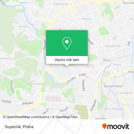 Superník mapa