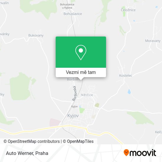 Auto Werner mapa