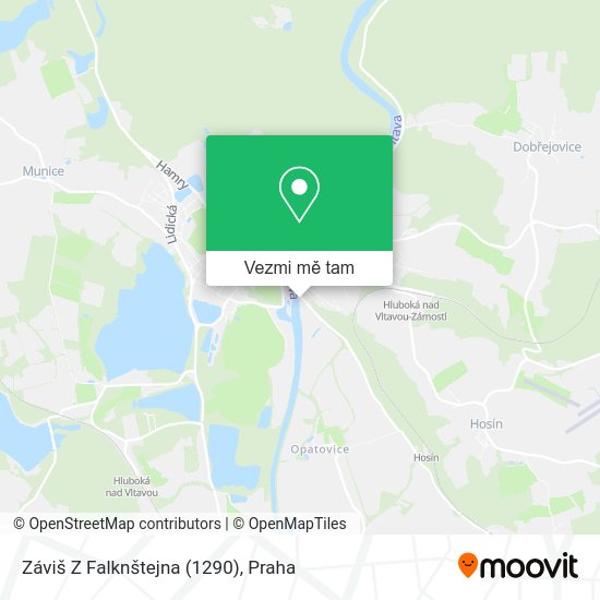 Záviš Z Falknštejna (1290) mapa
