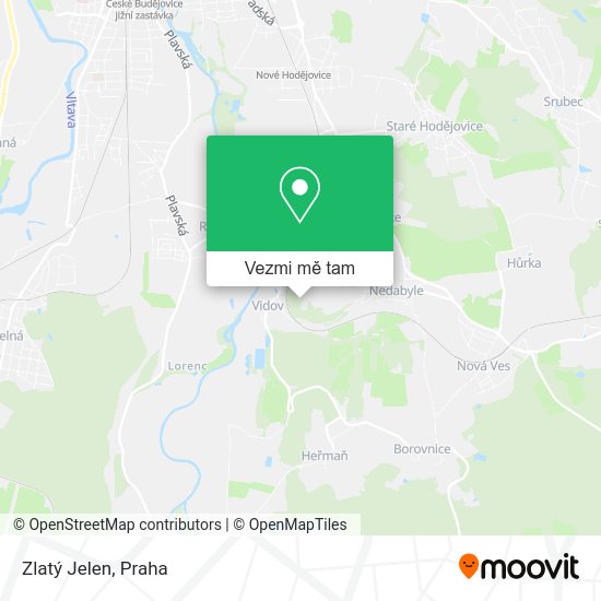 Zlatý Jelen mapa