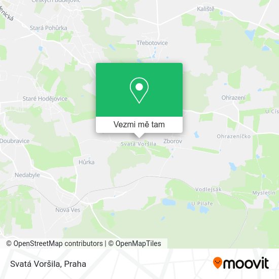 Svatá Voršila mapa