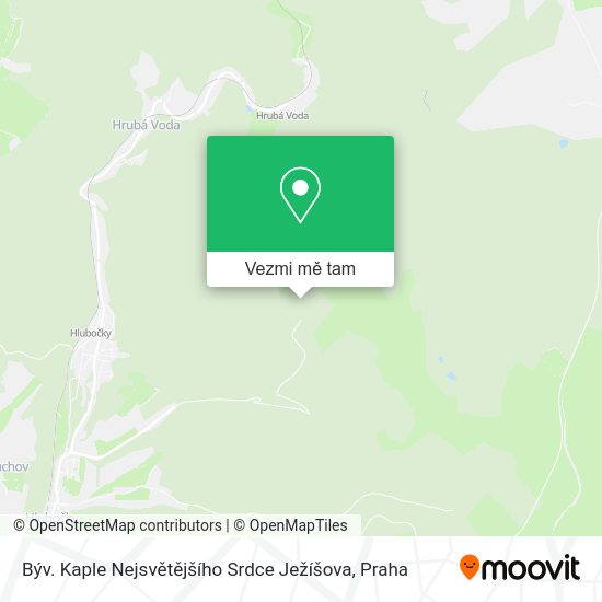 Býv. Kaple Nejsvětějšího Srdce Ježíšova mapa