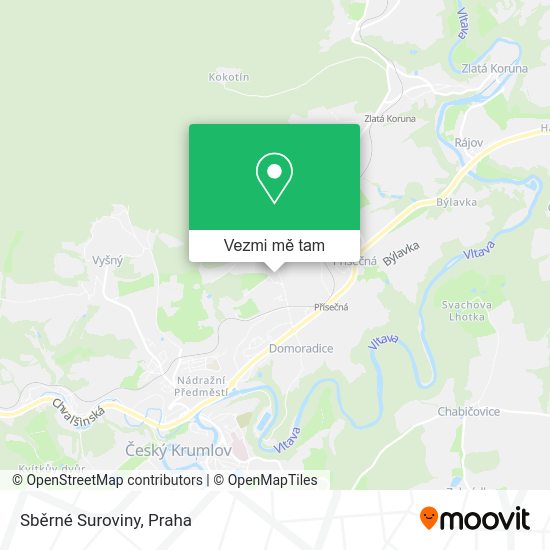 Sběrné Suroviny mapa