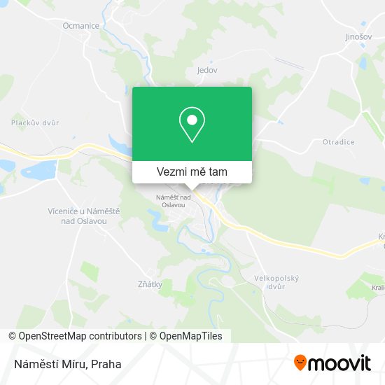 Náměstí Míru mapa