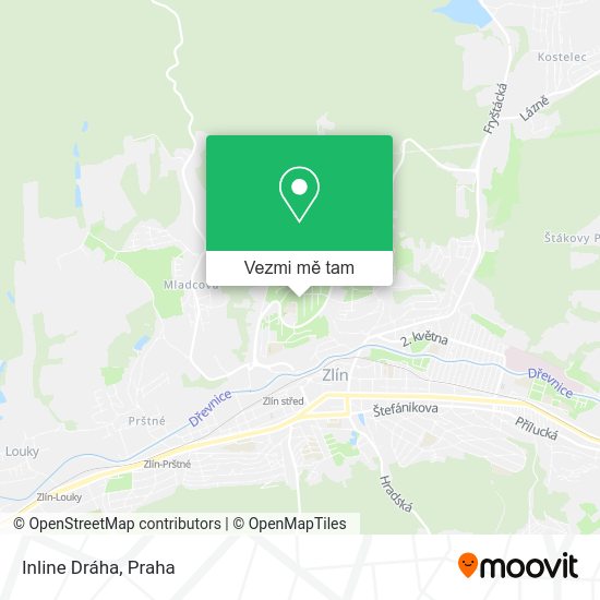 Inline Dráha mapa