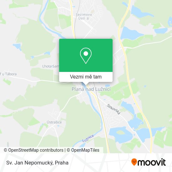 Sv. Jan Nepomucký mapa