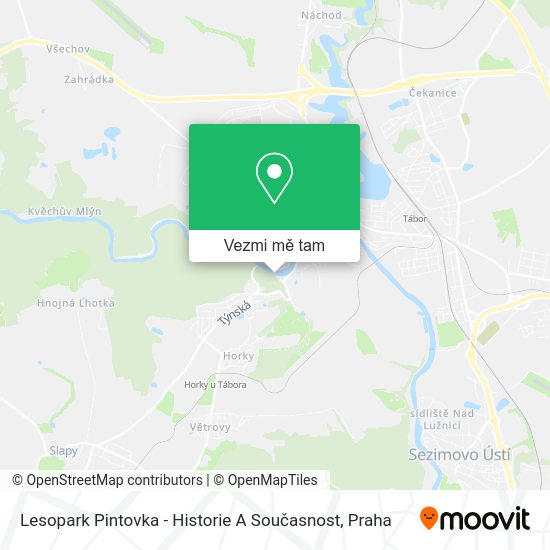 Lesopark Pintovka - Historie A Současnost mapa