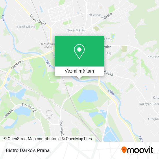 Bistro Darkov mapa