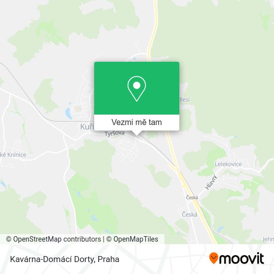 Kavárna-Domácí Dorty mapa