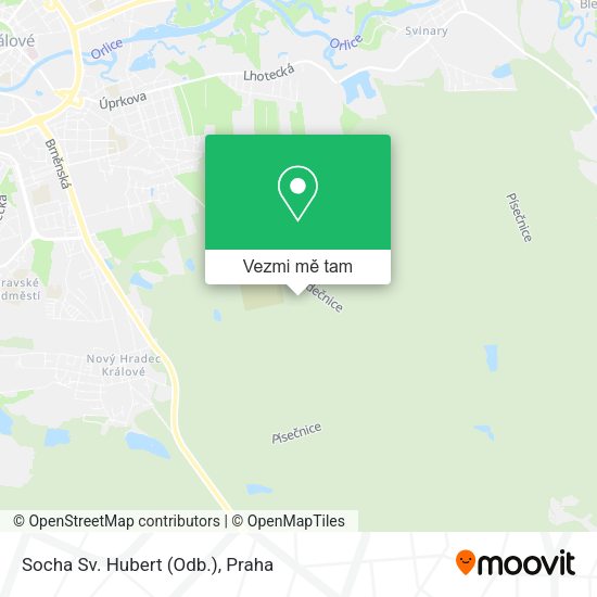 Socha Sv. Hubert (Odb.) mapa