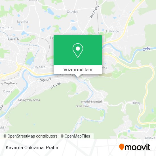 Kavárna Cukrarna mapa