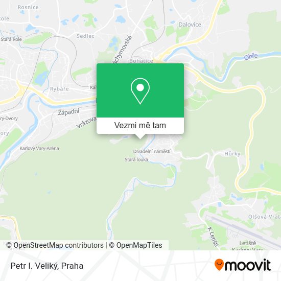 Petr I. Veliký mapa