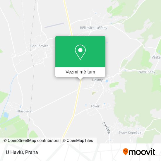 U Havlů mapa