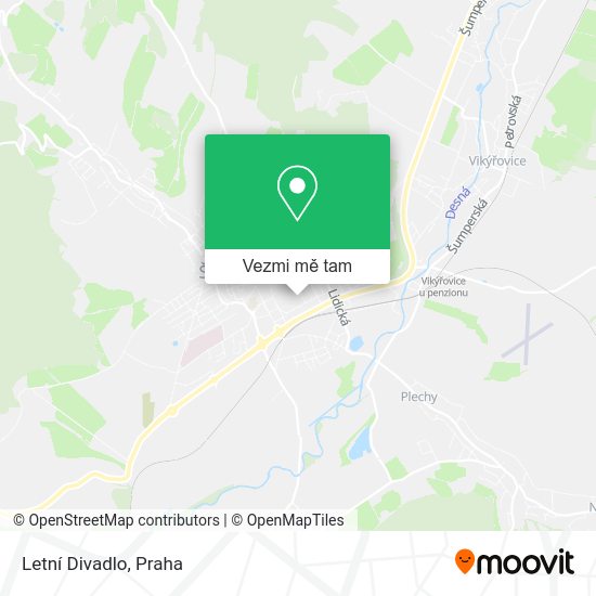 Letní Divadlo mapa