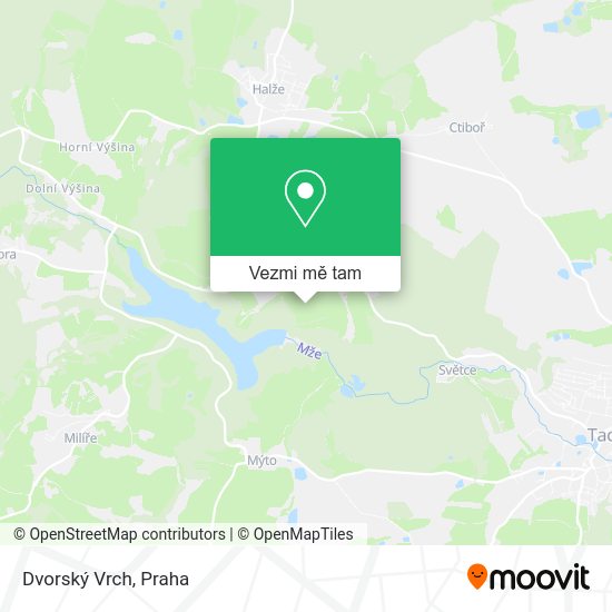 Dvorský Vrch mapa