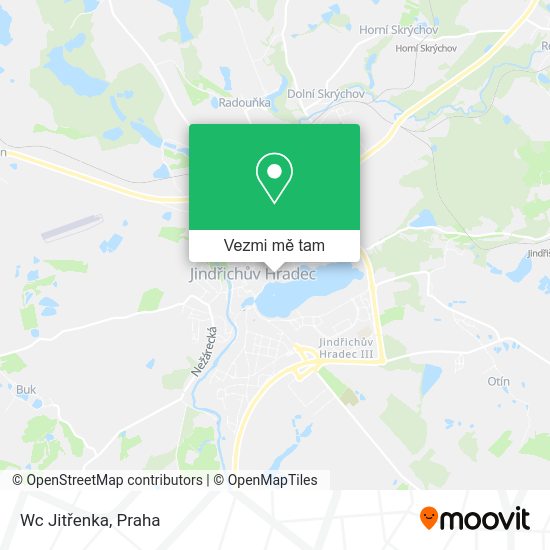 Wc Jitřenka mapa