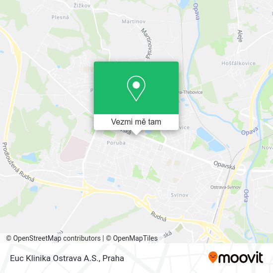 Euc Klinika Ostrava A.S. mapa
