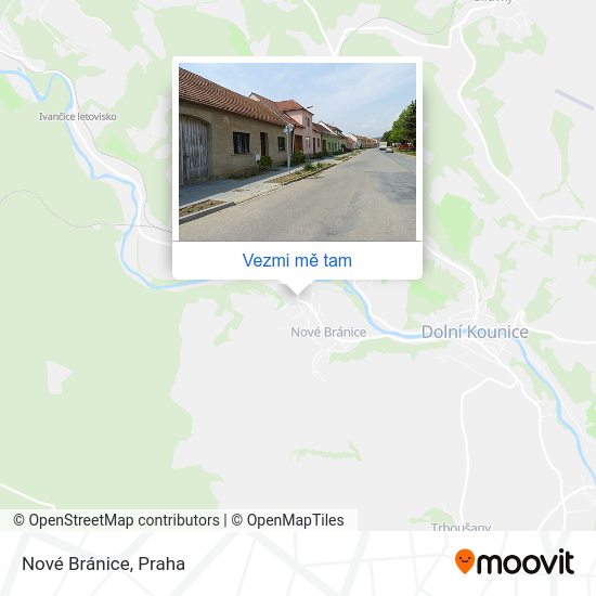 Nové Bránice mapa