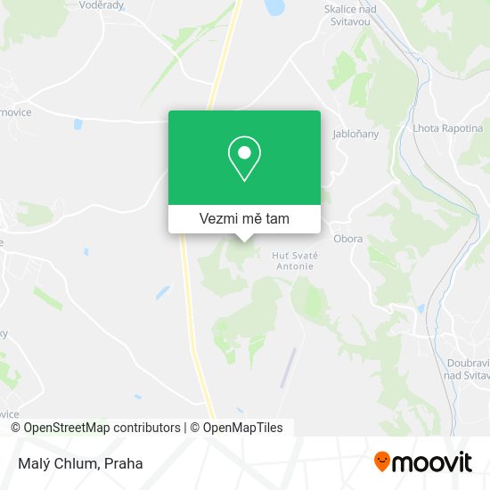Malý Chlum mapa