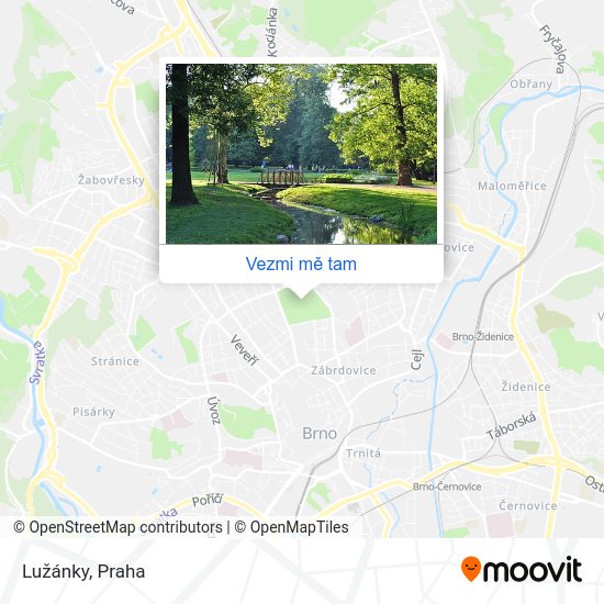 Lužánky mapa