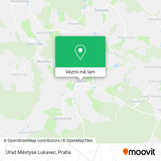 Úřad Městyse Lukavec mapa