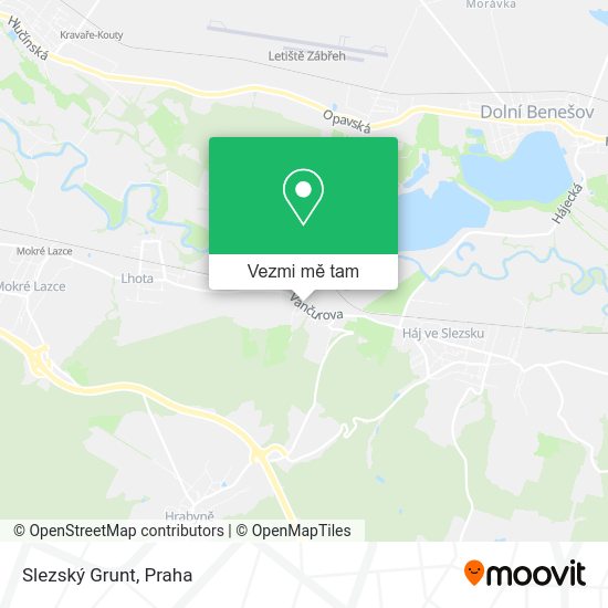 Slezský Grunt mapa